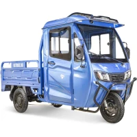 Грузовой электротрицикл Rutrike КАРГО Кабина Универсал 1500 60V1000W синий